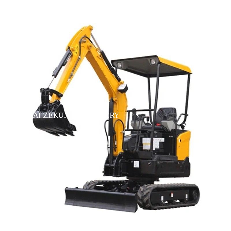 2.5 tonluk mini kazıcı Euro V emisyon motorlu 8.6 kW küçük kazıcı makinesi