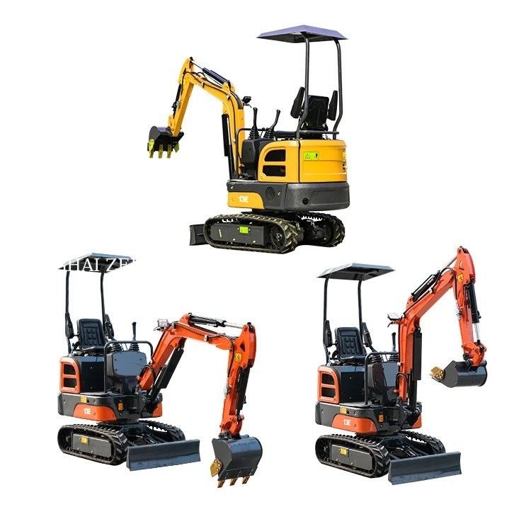 2.5 tonluk mini kazıcı Euro V emisyon motorlu 8.6 kW küçük kazıcı makinesi