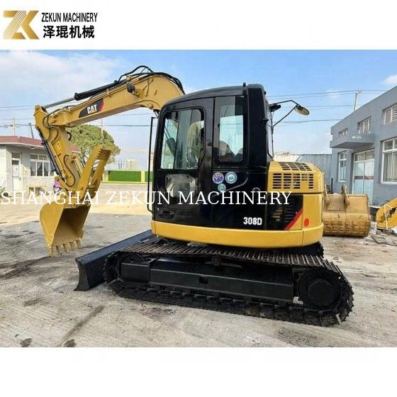 Kullanılmış 8 tonluk CAT 308 sürünen kazıcı 308D Mini Bagger mükemmel performansla