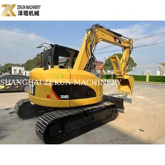 Kullanılmış 8 tonluk CAT 308 sürünen kazıcı 308D Mini Bagger mükemmel performansla