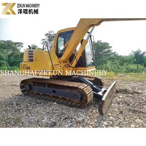 6200 KG Makine Ağırlığı Kullanılmış Komatsu PC60-7 Japonya'dan kazık makinesi Orijinal Hidrolik Pompa
