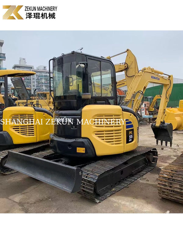 İkinci El Komatsu PC55MR-2 28.5KW Güç ve 0.2m3 kova Kapasitesi ile kazıcı