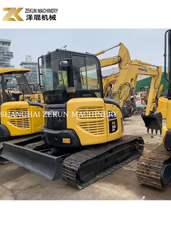 İkinci El Komatsu PC55MR-2 28.5KW Güç ve 0.2m3 kova Kapasitesi ile kazıcı