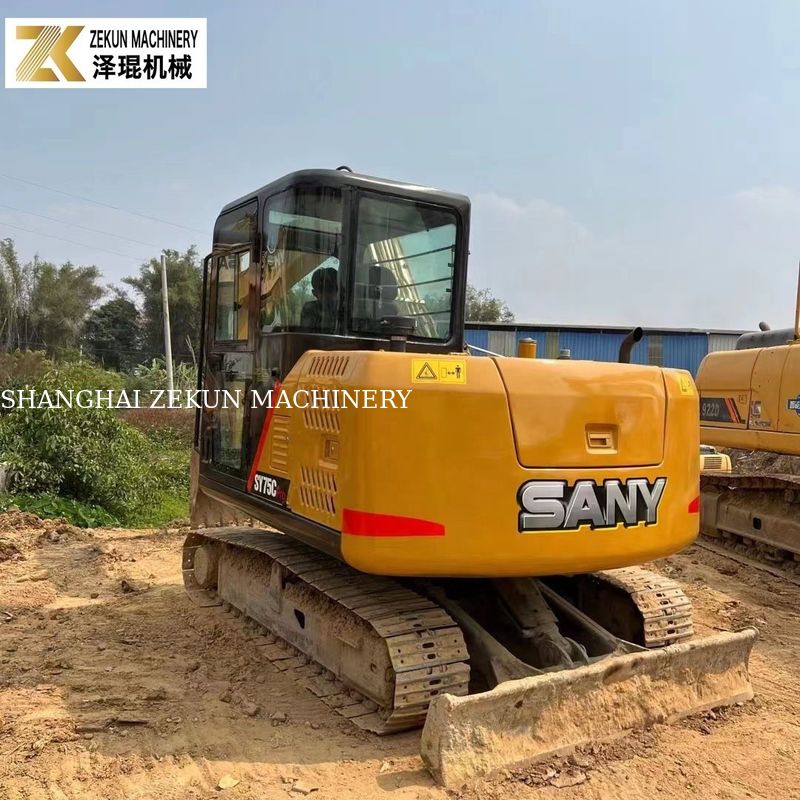 2022 yılı Kullanılmış 7.5T Sany 75C Kazı makinesi SY75C-8 SY75C PRO İkinci el kazıcılar