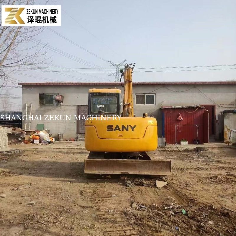 Orijinal Boyalı 7T Sany 75 Ekskavatör SY75C-9 SY75C PRO İkinci El Kazıcı