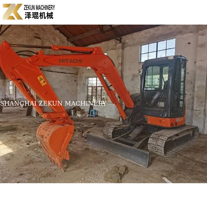 33.1Kw Güç Hitachi ZX55 Excavator 5.5 Ton Mini Bagger 2001-4000 Çalışma Saatleri ile