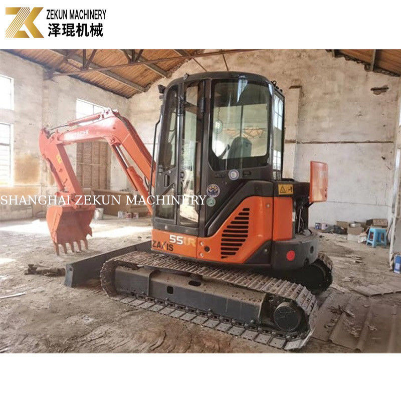 33.1Kw Güç Hitachi ZX55 Excavator 5.5 Ton Mini Bagger 2001-4000 Çalışma Saatleri ile