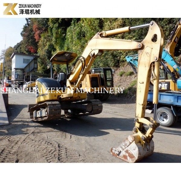 Kullanılmış Japonya Komatsu PC55MR PC55MR-2 İnşaat ve Tarım Kazaması için 5.5 tonluk kazıcı