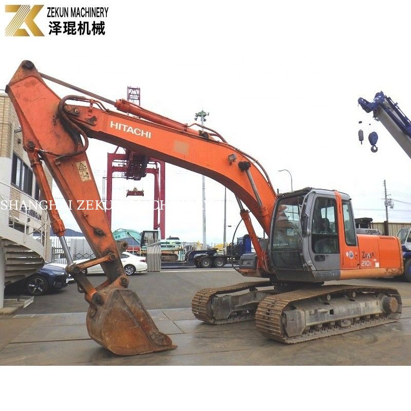 21 Ton Kullanılmış Hitachi Zaxis 210 Ekskavatörü ZX210 1.0m3 Kov Kapasitesiyle Crawler Ekskavatörü
