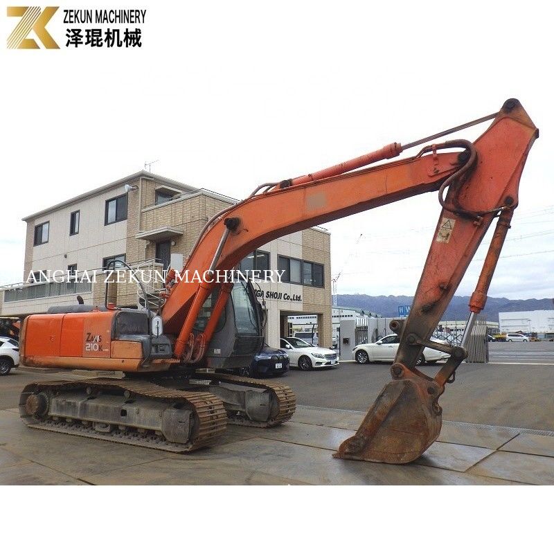 21 Ton Kullanılmış Hitachi Zaxis 210 Ekskavatörü ZX210 1.0m3 Kov Kapasitesiyle Crawler Ekskavatörü