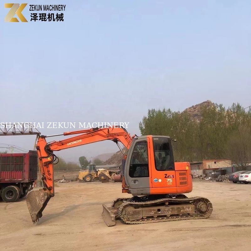 Kullanılmış Hitachi ZX75 Mini Kazıcı ZX75US ZX75US-3 Sahibi Orijinal Hidrolik Valf