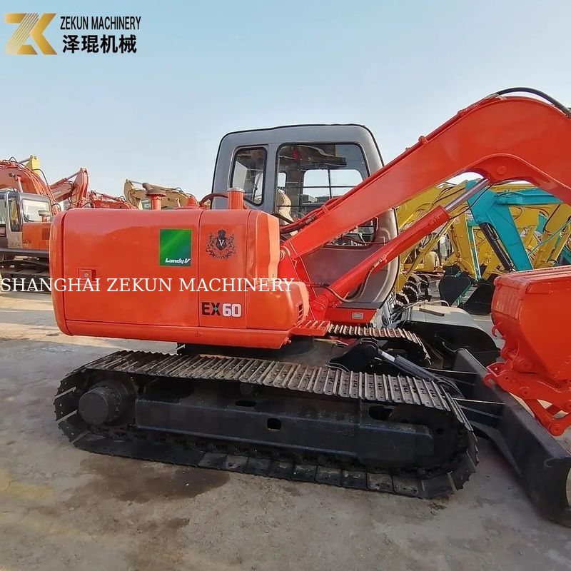 2018 Orijinal Kullanılmış Hitachi EX60 Ekskavatör Sürünme Makinesi EX60-5 Hidrolik Valfli
