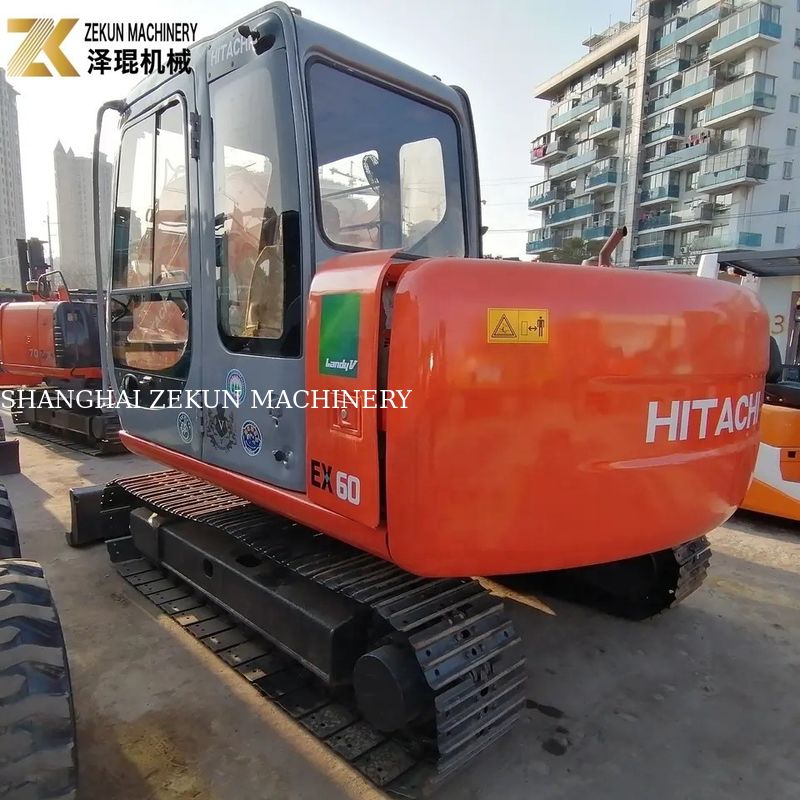2018 Orijinal Kullanılmış Hitachi EX60 Ekskavatör Sürünme Makinesi EX60-5 Hidrolik Valfli