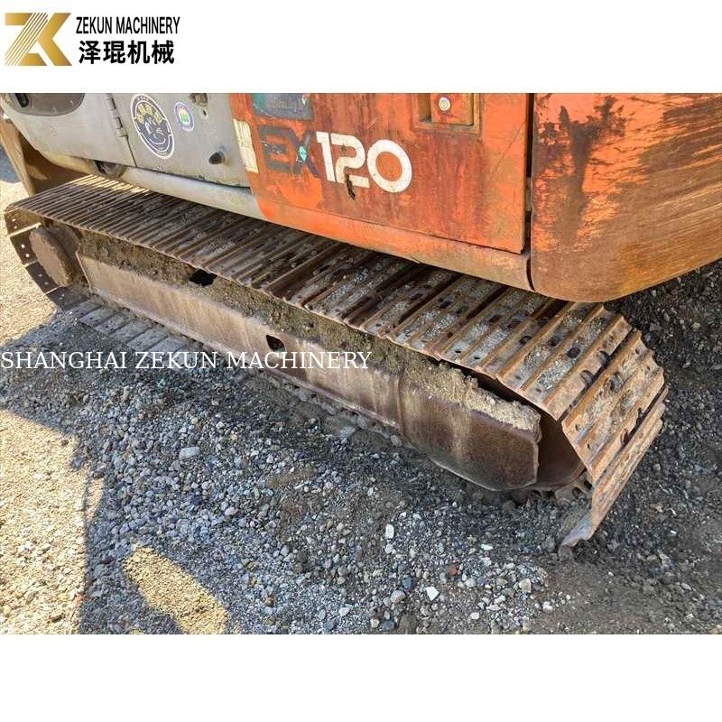 Orijinal Renk 12 tonluk kullanılmış Hitachi EX 120 Excavator EX120-5 60.5 kW ISUZU motorlu