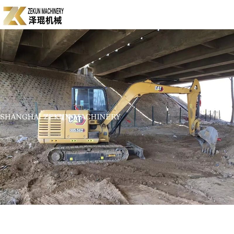 CAT 305.5E Kullanılmış Mini Kazı makinesi 5.5 Ton orijinal boya CAT Motoru