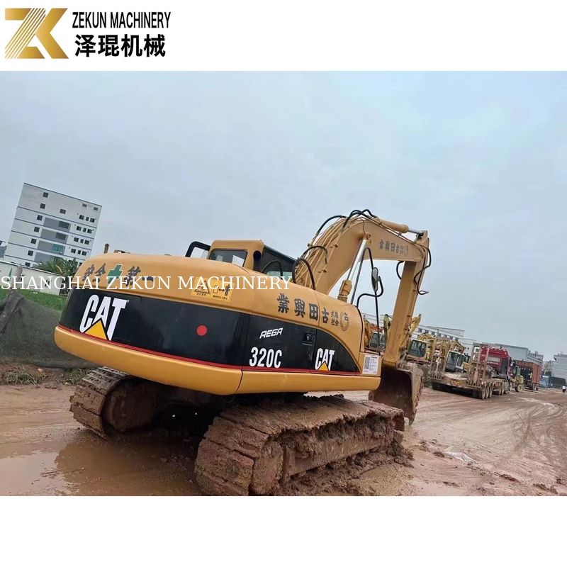 110KW Ağır Ekipman Kullanılmış CAT320 Kazı makinesi Caterpillar 320C Çalışma saatleri 4001-6000