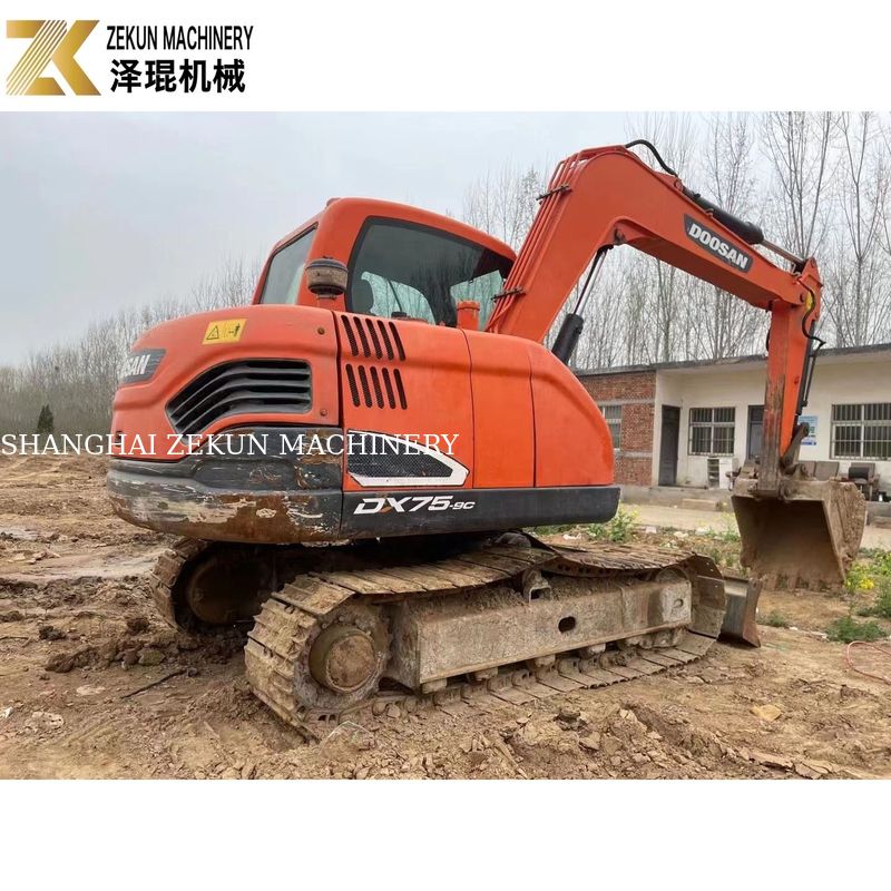 5 Ton Doosan 55 Ekskavatörü DH55 Kullanılmış Doosan Ekskavatörü 0.175M3 Kovası