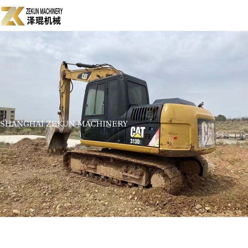 Kullanılmış Cat 313 Excavator 13 Ton 0,65m3 kova kapasitesi ile yol inşaat ekipmanları