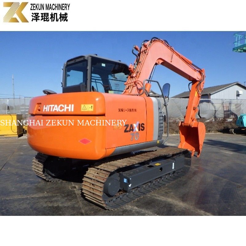 Küçük Mini 7 Ton Hitachi Zaxis 70 Crawler Excavator ZX70 2001-4000 Çalışma Saati