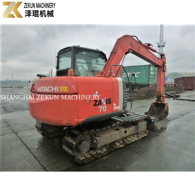 7 tonluk Hitachi ZX 70 Ekskavatörü ve küçük kovalar için güçlü bir ISUZU motoru