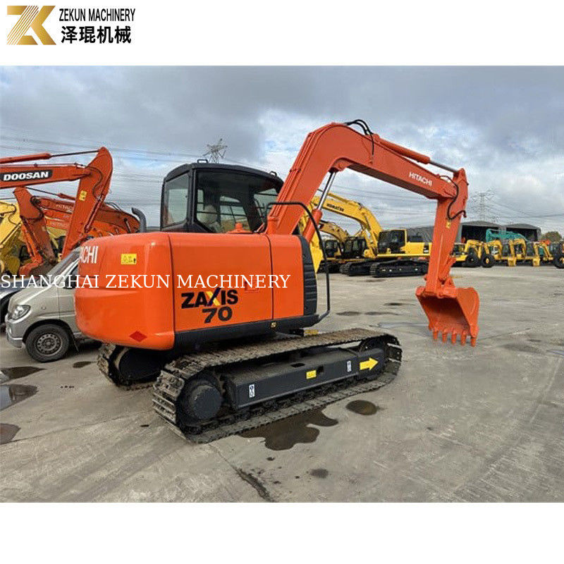 Japonya'da ISUZU Motoru ve Orijinal Hidrolik Pompası ile Kullanılmış Hitachi ZX70 Kazıcı