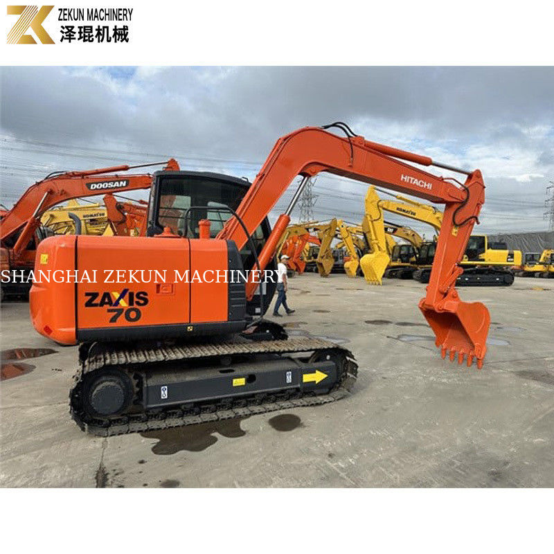 Japonya'da ISUZU Motoru ve Orijinal Hidrolik Pompası ile Kullanılmış Hitachi ZX70 Kazıcı