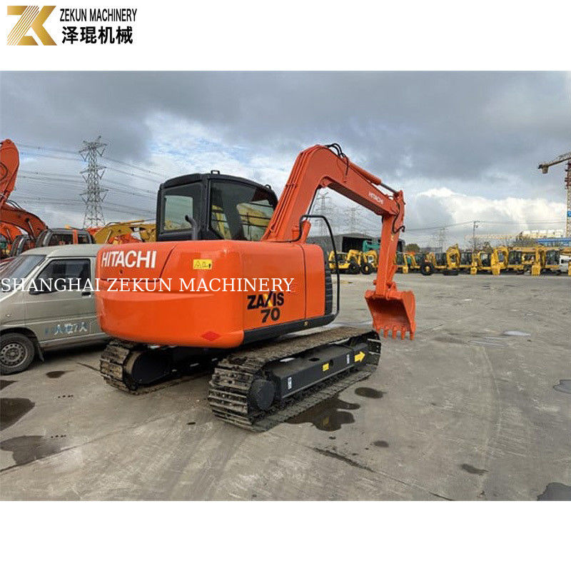 Japonya'da ISUZU Motoru ve Orijinal Hidrolik Pompası ile Kullanılmış Hitachi ZX70 Kazıcı
