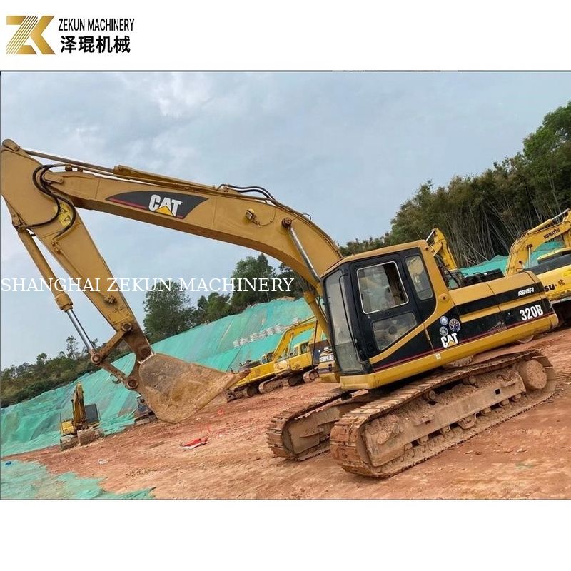 Kullanılmış CAT320 Crawler Excavator 20.6T Japonya'dan ithal edilmiş orijinal boya