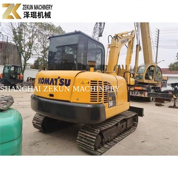 Komatsu PC56-7 5 ton çalışma ağırlığı ve dayanıklı dizel motorlu mini kazıcı