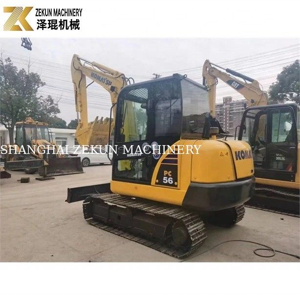 Komatsu PC56-7 5 ton çalışma ağırlığı ve dayanıklı dizel motorlu mini kazıcı