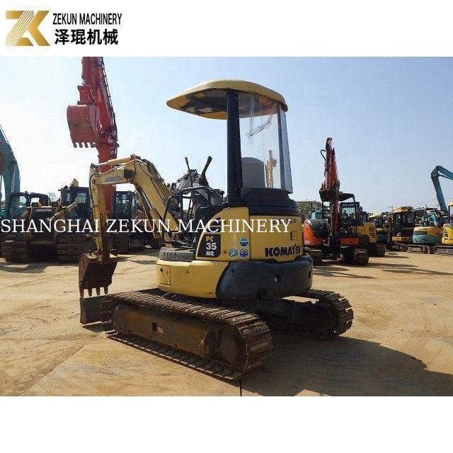 Mini boy kullanılmış Komatsu PC35 kazıcı 3 ton çalışma ağırlığı 3700 KG makine ağırlığı