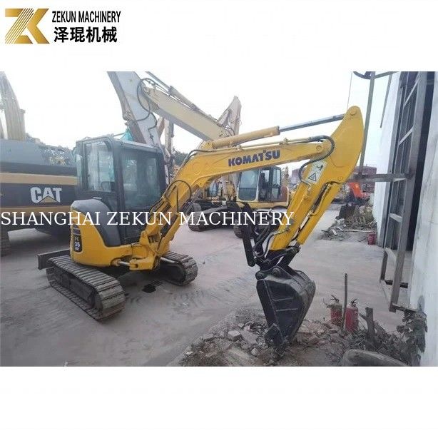 3.5 Ton Mini Kullanılmış KOMATSU PC35MR-5 Hidrolik Kazıcı Makinesi ile 2016 yılından kalma kazıcı