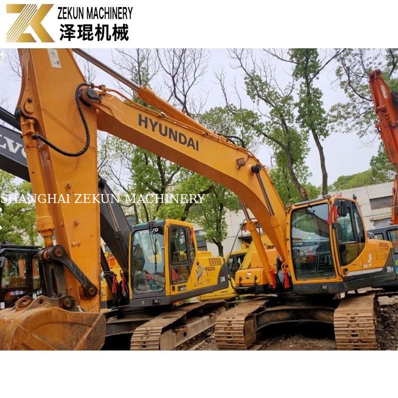 21 Ton Kullanılmış Hyundai 215 Ekskavatörü R215-9 Orijinal Pompa ile İkinci El Kazıcılar