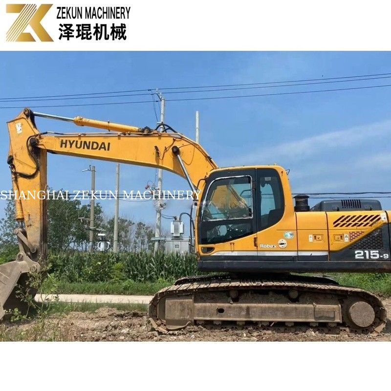 112KW 2018 Hyundai R215 Ekskavatörü 215-9 21.5 Ton İkinci El Ekskavatörler