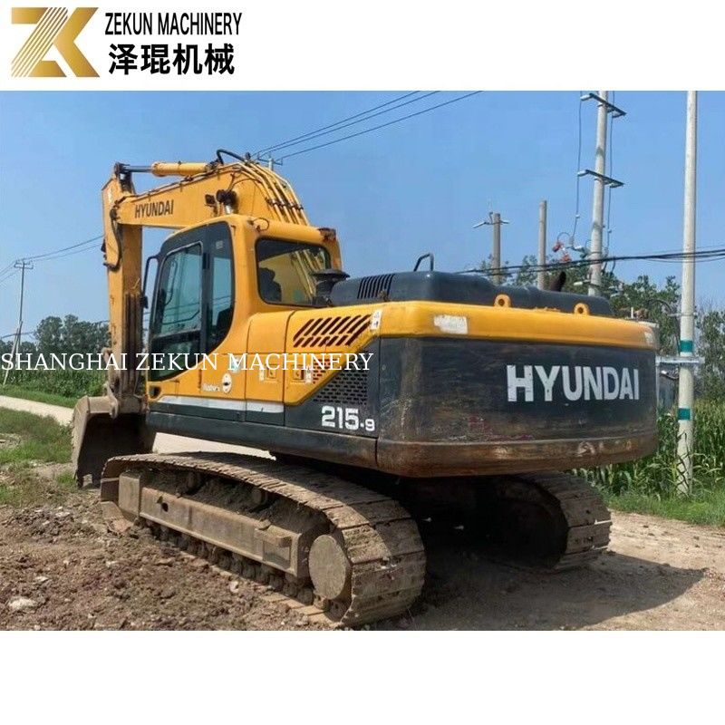 112KW 2018 Hyundai R215 Ekskavatörü 215-9 21.5 Ton İkinci El Ekskavatörler