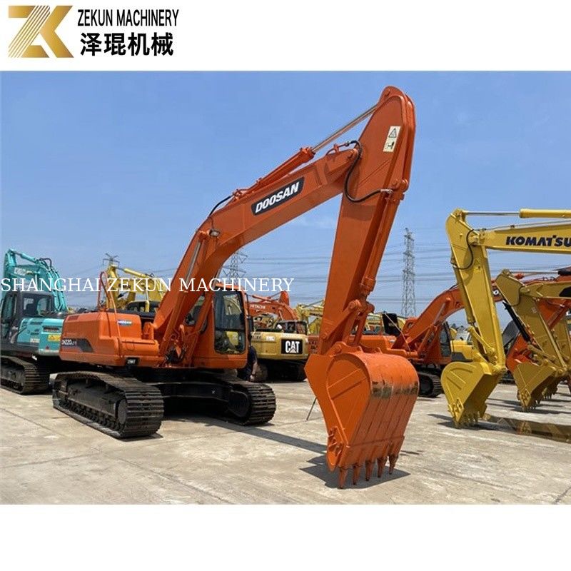 Kullanılmış toprak kazıcı 22 ton Doosan 220 kazıcı DH220LC-7 Motor 21400 K