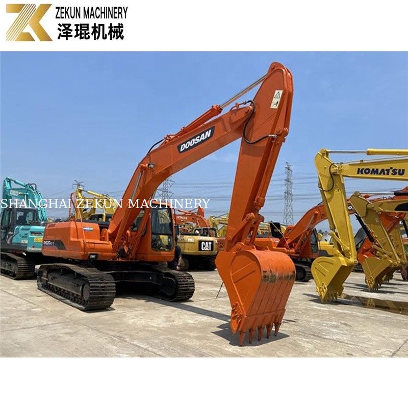 Kullanılmış toprak kazıcı 22 ton Doosan 220 kazıcı DH220LC-7 Motor 21400 K
