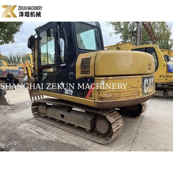 41.5KW Kullanılmış Cat 307 Ekskavator 7 Ton Kullanılmış Crawler Excavator İnşaat
