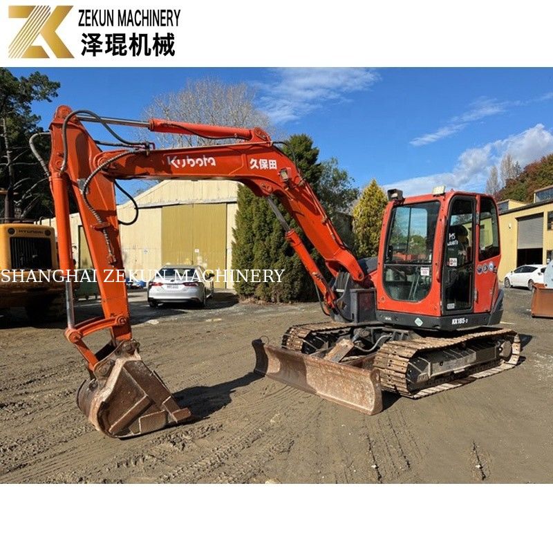 KX185 KX185-3 8 Ton Mini Ekskavatör Kubota 185 Kullanılmış Ekskavatör Makinesi