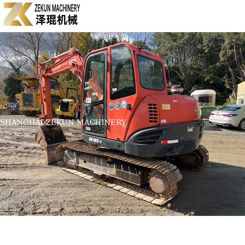 KX185 KX185-3 8 Ton Mini Ekskavatör Kubota 185 Kullanılmış Ekskavatör Makinesi