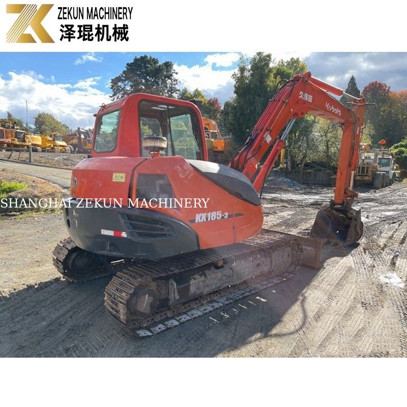KX185 KX185-3 8 Ton Mini Ekskavatör Kubota 185 Kullanılmış Ekskavatör Makinesi