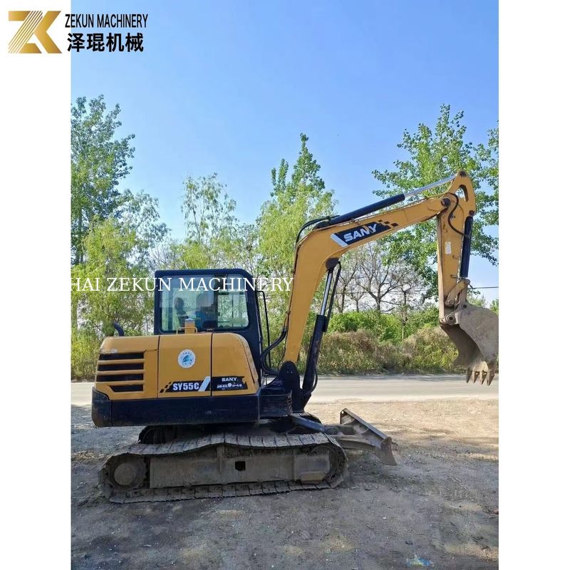 Kullanılmış Sany SY55C-9 Kazı makinesi 5.5 Ton Çalışma ağırlığı orijinal boya