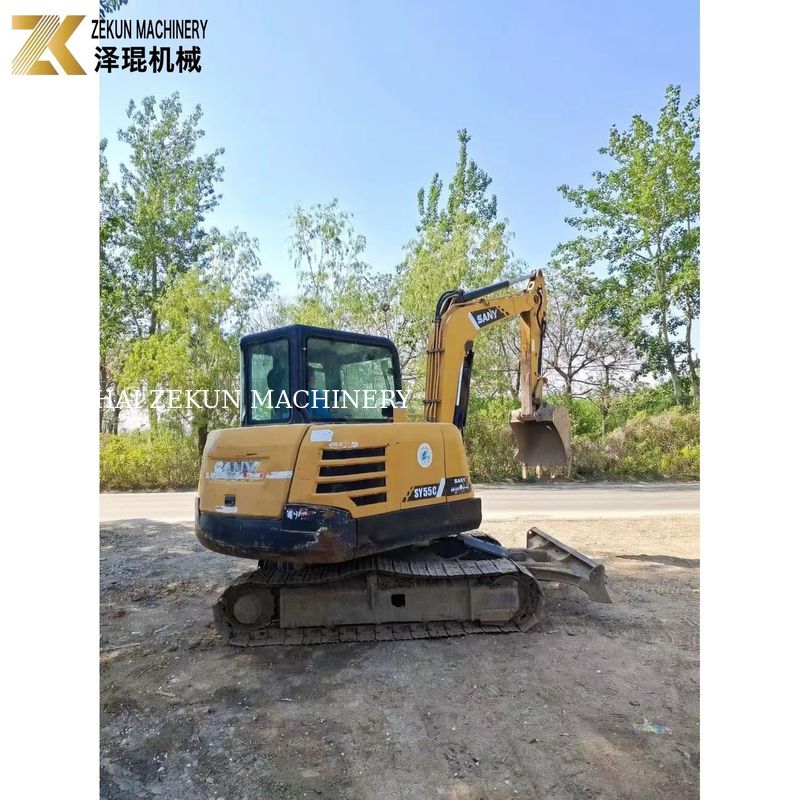 Kullanılmış Sany SY55C-9 Kazı makinesi 5.5 Ton Çalışma ağırlığı orijinal boya