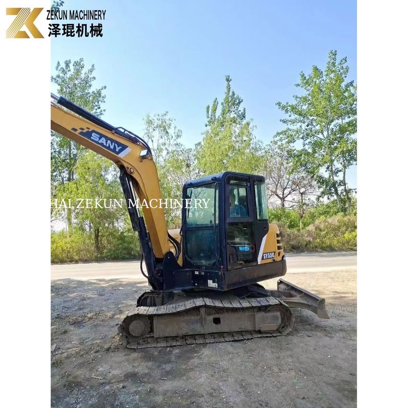 Kullanılmış Sany SY55C-9 Kazı makinesi 5.5 Ton Çalışma ağırlığı orijinal boya