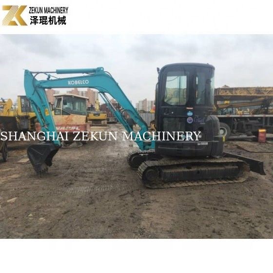 SK55 SK-55 Kullanılmış Kobelco Excavator 5.5T Original Motor Makine ile