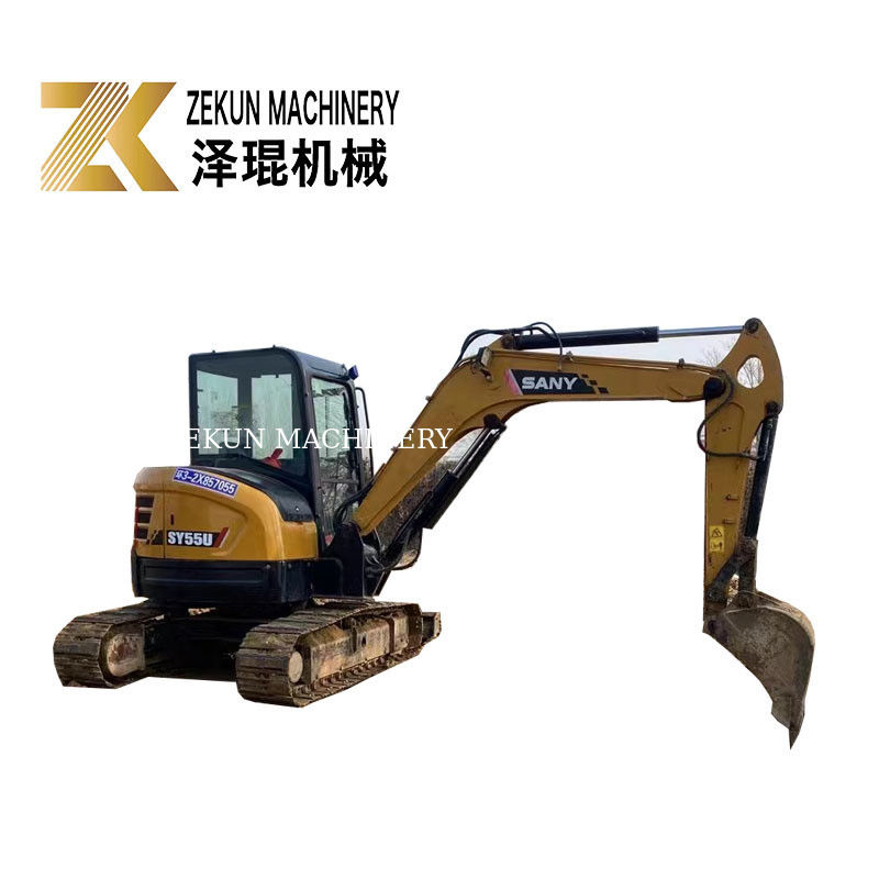 SANY SY55U 5.5T Diğer Hidrolik Pompası ile Kullanılmış Mini Kazı makinesi İyi durumda