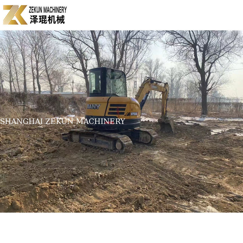 SANY SY55U 5.5T Diğer Hidrolik Pompası ile Kullanılmış Mini Kazı makinesi İyi durumda