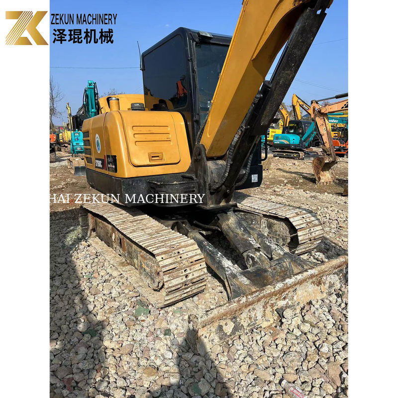 SANY SY60C Pro 6 Ton Kullanılmış Sıkıştırıcı Kazı makinesi 36KW Güçlü İkinci El Kazı makineleri