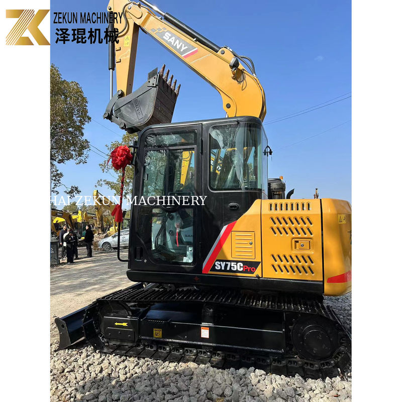 İkinci El Sany SY75C Pro 7.5 Ton Mini Crawler Digger ISUZU Motoru ile