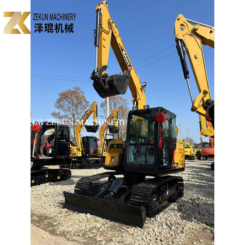 İkinci El Sany SY75C Pro 7.5 Ton Mini Crawler Digger ISUZU Motoru ile